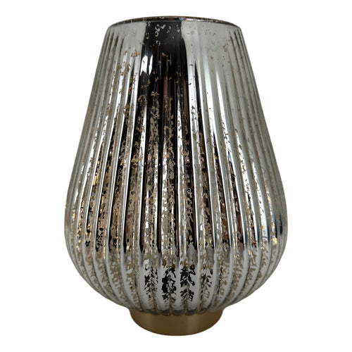 Lge Silver Glass Vase - Seasonal Decor