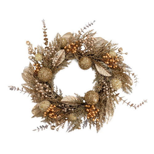 Champagne Gold Wreath - Seasonal Decor