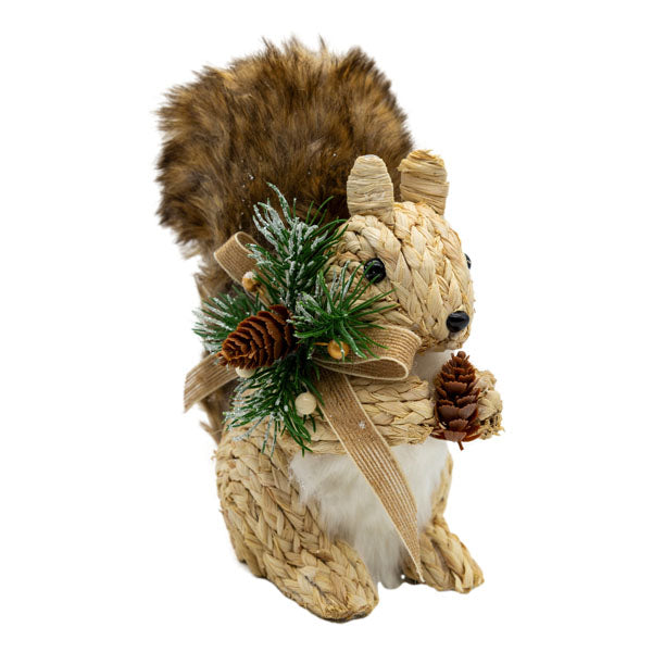 22cm Squirrel Natural - Seasonal Decor
