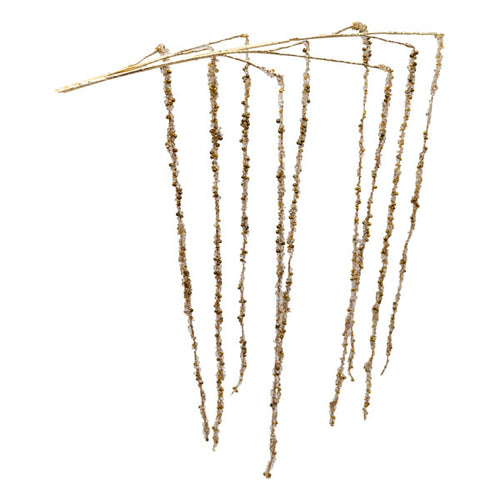 73cm Gold Crystal Weeping Spray - Seasonal Decor