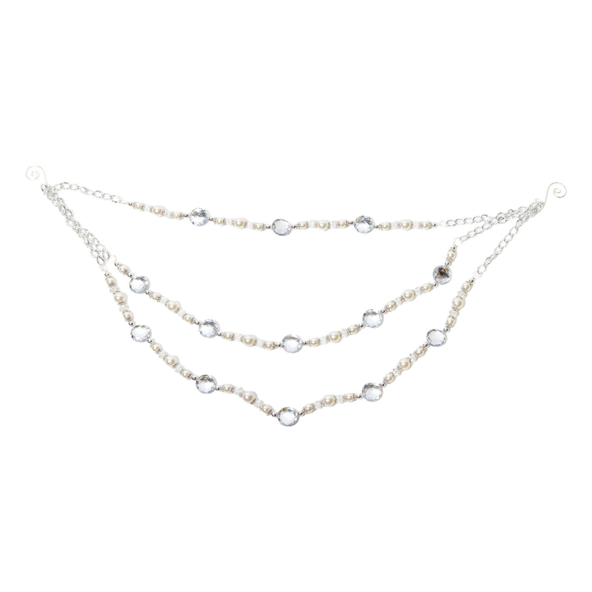 Pearl And Rhinestone Garland - Seasonal Decor