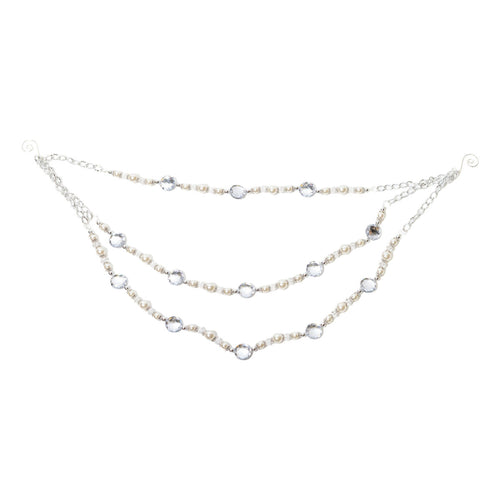Pearl And Rhinestone Garland - Seasonal Decor