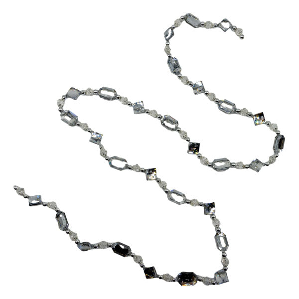 154cm Silver Acrylic Garland - Seasonal Decor