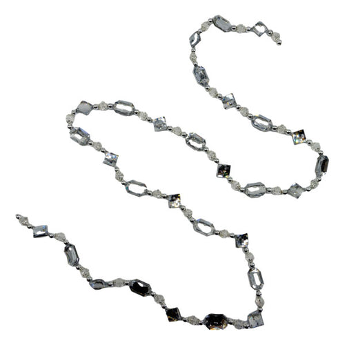 154cm Silver Acrylic Garland - Seasonal Decor