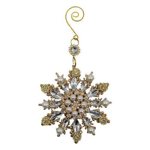 17cm Beaded Acrylic Starburst - Seasonal Decor