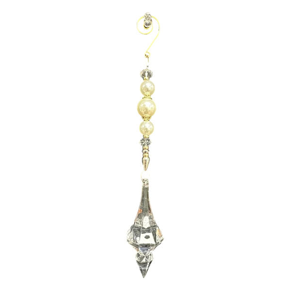 25cm Beaded Finial Acrylic Drop - Seasonal Decor