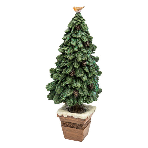 Green Tree With Banner - Seasonal Decor