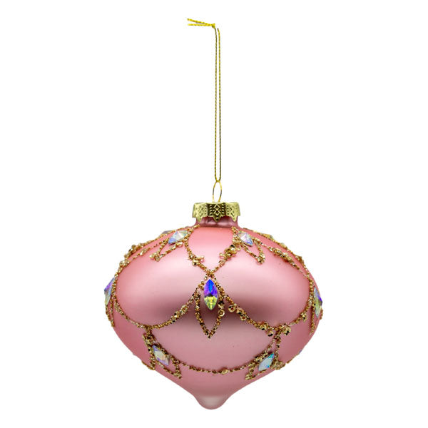 Pink Gold Baroque Drop - Seasonal Decor