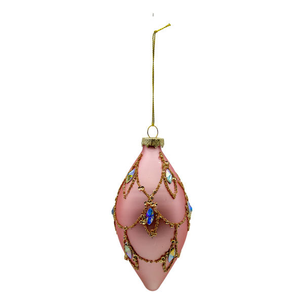 Pink Gold Baroque Long Drop - Seasonal Decor