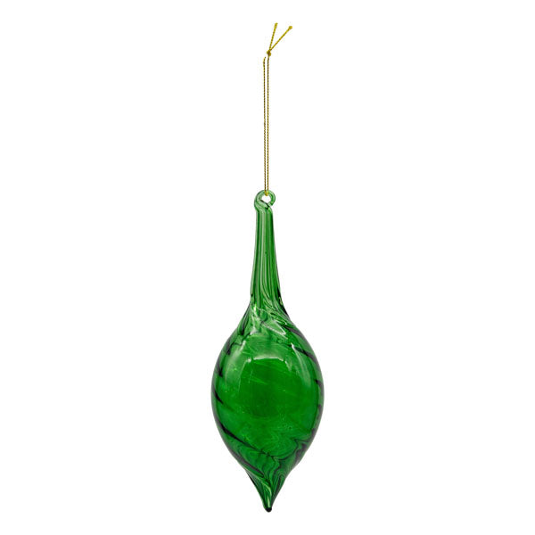 Clear Green Long Drop - Seasonal Decor