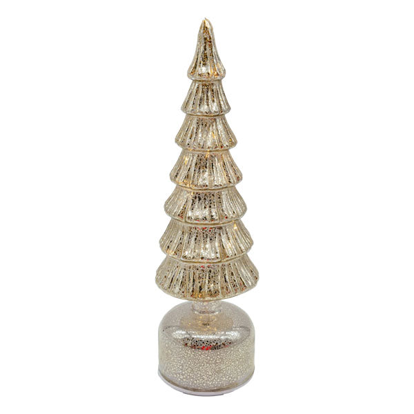 Silver Glass Tree Sm - Seasonal Decor
