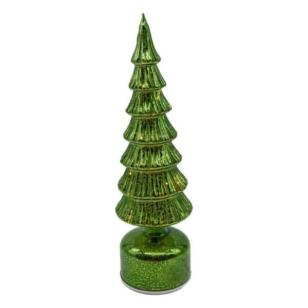 Green Glass Tree Sm - Seasonal Decor