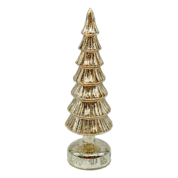 Silver Mercury Tree W Base Lge - Seasonal Decor