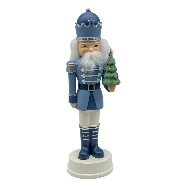 36cm Blue White Nutcracker - Seasonal Decor
