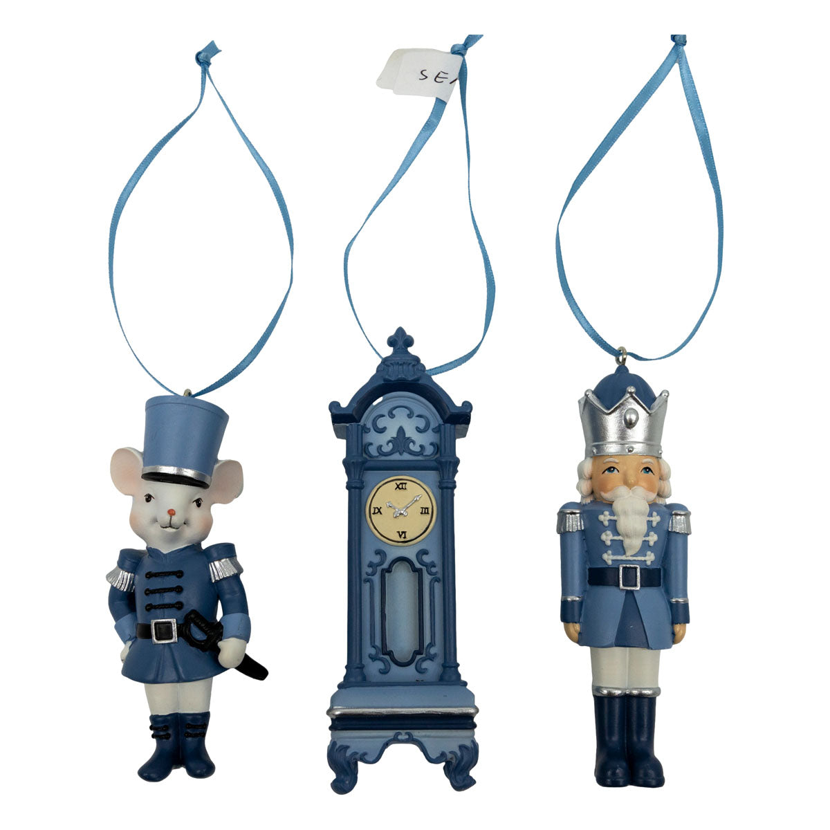 Blue White Ornaments Assorted - Seasonal Decor