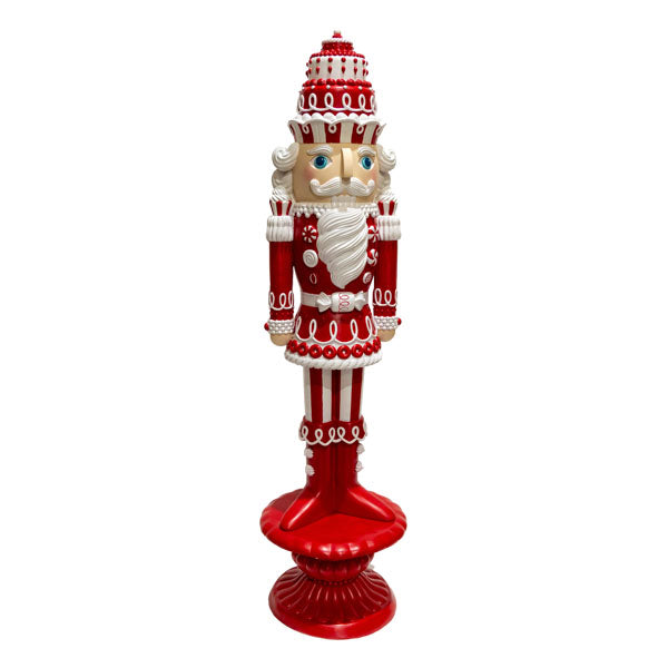 190cm Red White Nutcracker - Seasonal Decor