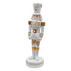 33cm Ivory Gold Nutcrack - Seasonal Decor