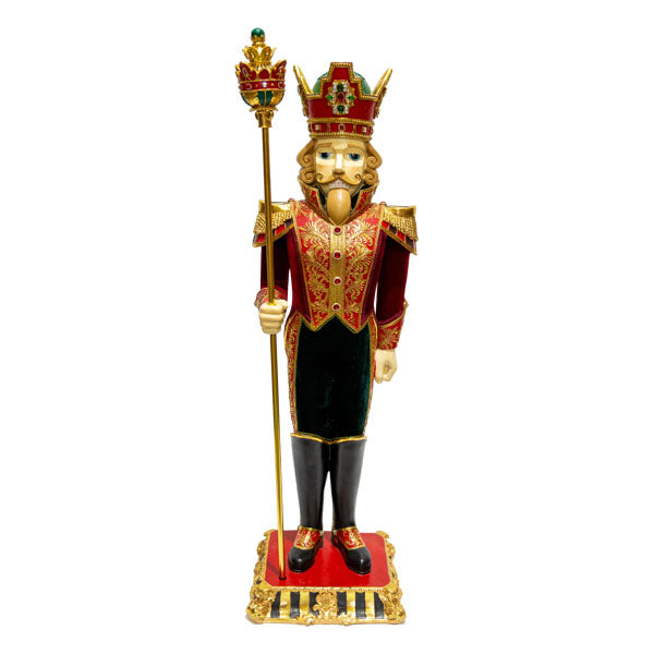 180cm Burgundy Soldier On Base - Seasonal Decor