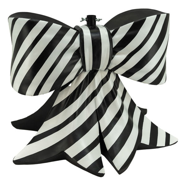 Black Whte Bow Tree Stand - Seasonal Decor