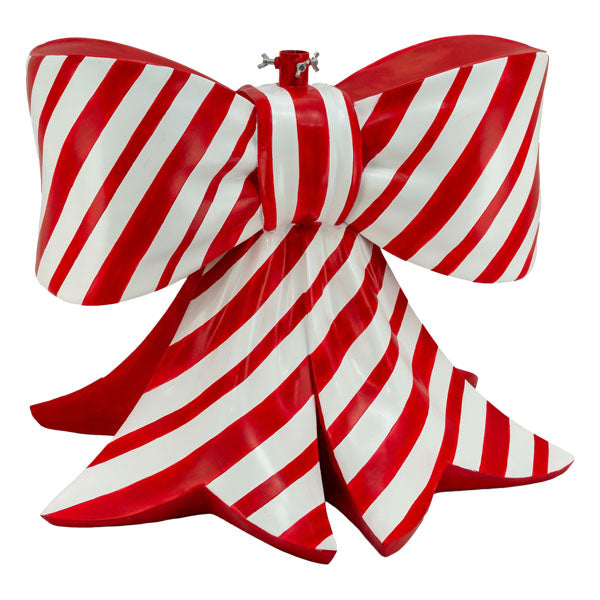 Red Whte Bow Tree Stand - Seasonal Decor