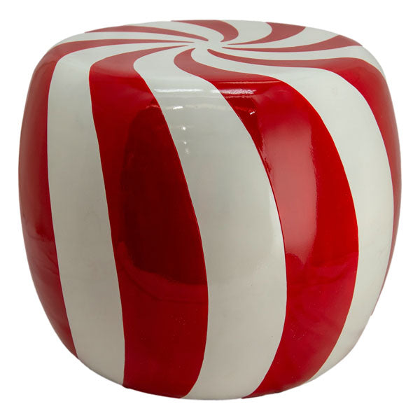 Red Candy Stool - Seasonal Decor