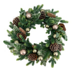 Champagne Bauble Wreath - Seasonal Decor