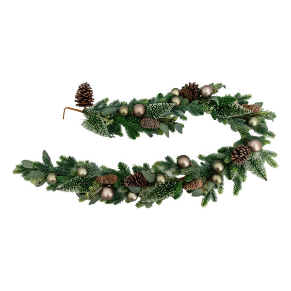 Champagne Bauble Garland - Seasonal Decor
