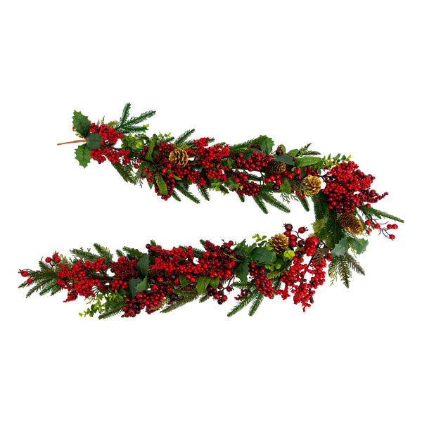 Red Gold Garland - Seasonal Decor