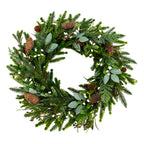White Berry Wild Wreath - Seasonal Decor