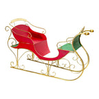 Red Sleigh Iron - Seasonal Decor