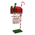 Red Mail Box Iron - Seasonal Decor