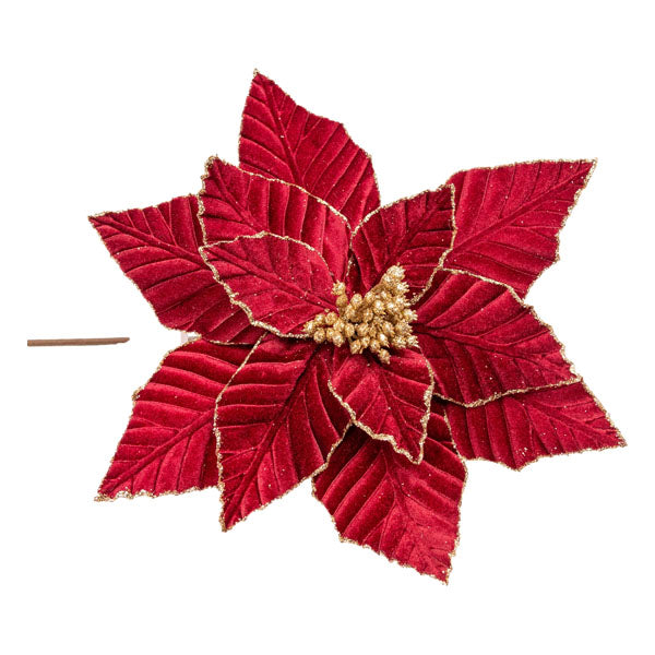 Burgundy Poinsettia - Seasonal Decor