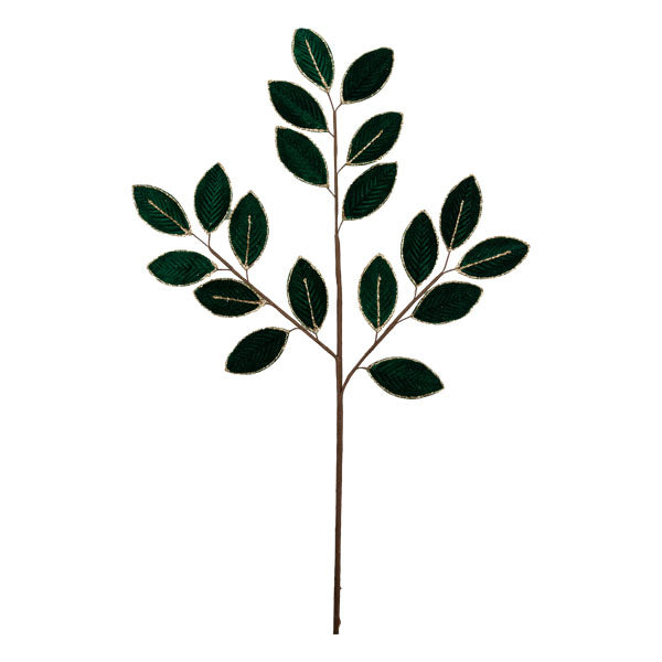 Emerald Green Leaf Pick - Seasonal Decor