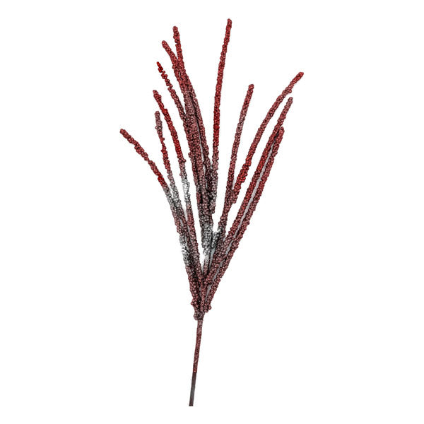 Red Beaded Spray - Seasonal Decor