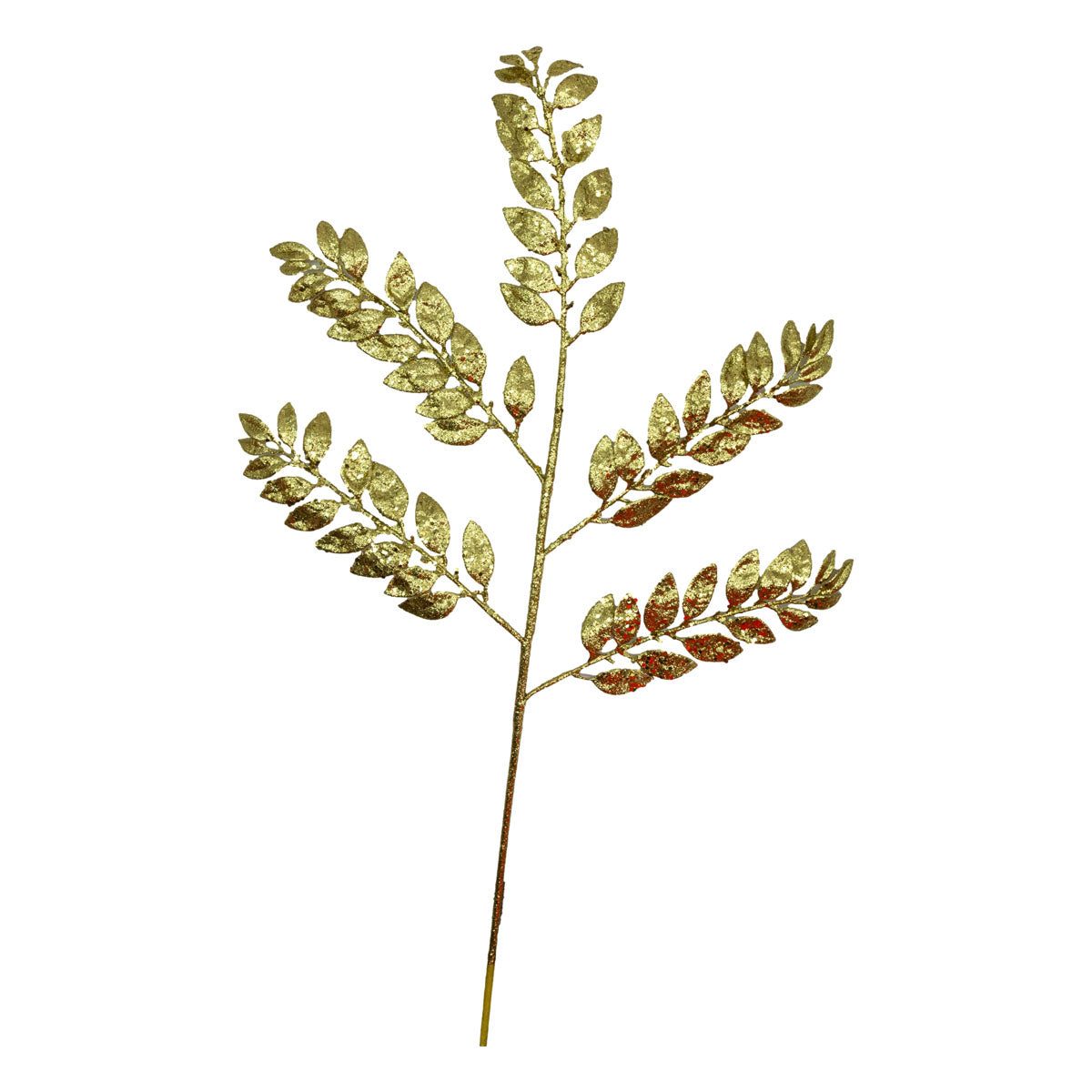 Gold Leaf Glitter Pick - Seasonal Decor