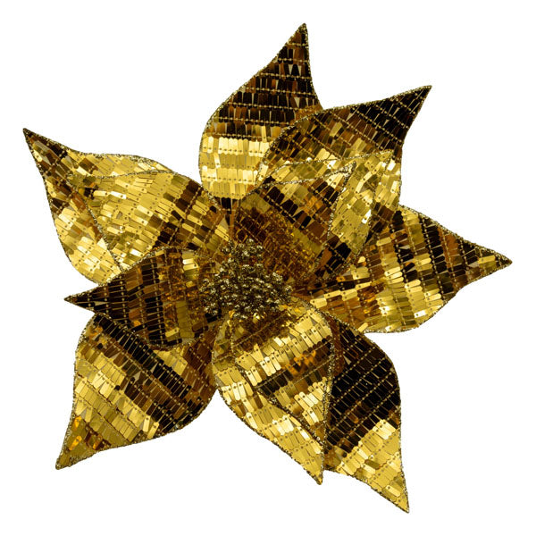 Gold Sequin Flower - Seasonal Decor