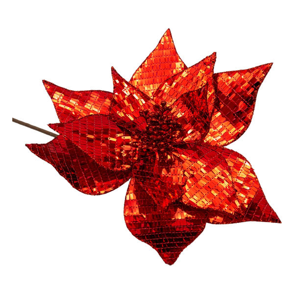 Red Sequin Flower - Seasonal Decor