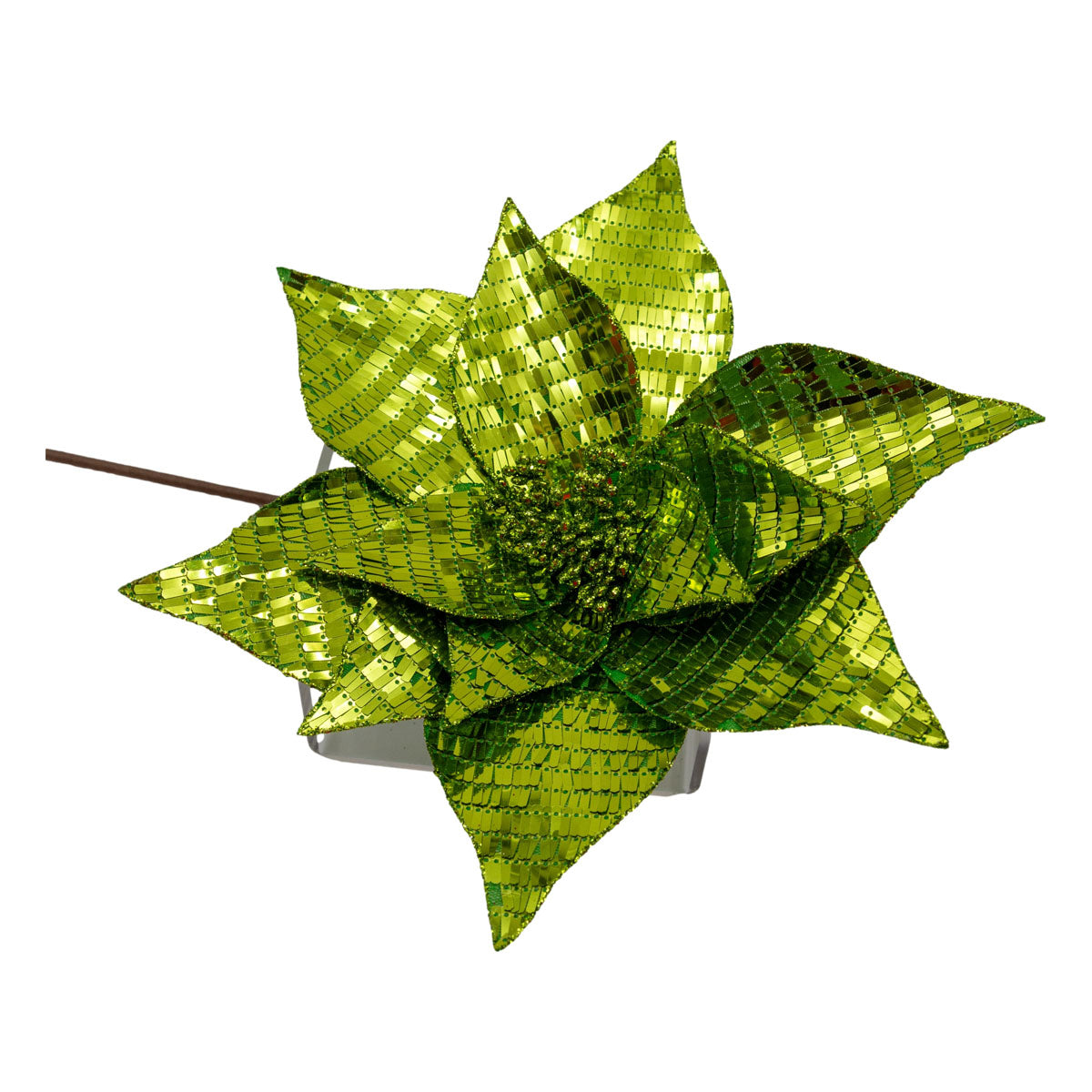 Green Sequin Flower - Seasonal Decor