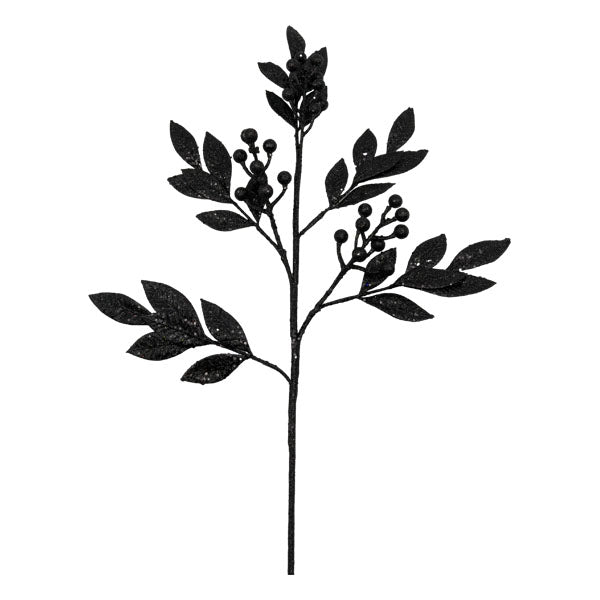 Black Leaf Pick - Seasonal Decor