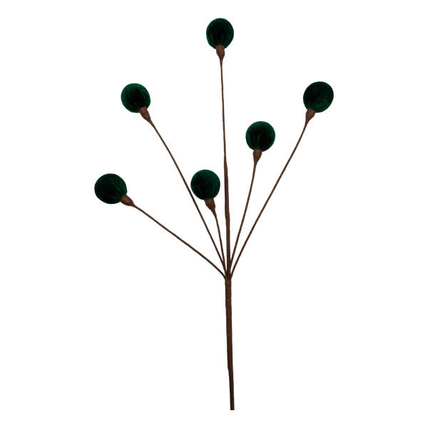 Emerald Green Ball Pick - Seasonal Decor