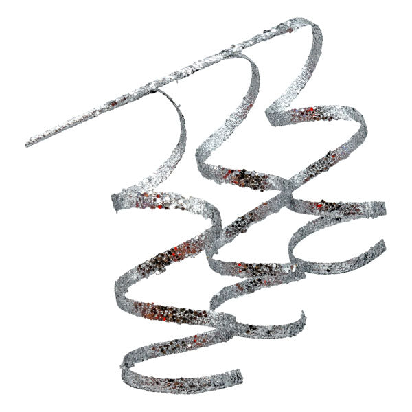 Silver Curly Pick - Seasonal Decor