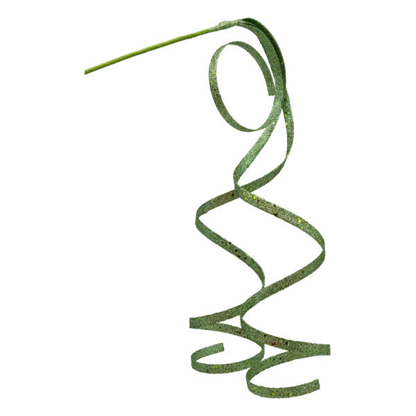 Sage Green Spiral Curl Pick - Seasonal Decor