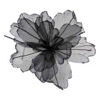 Black Sheer Flower Black Edge - Seasonal Decor