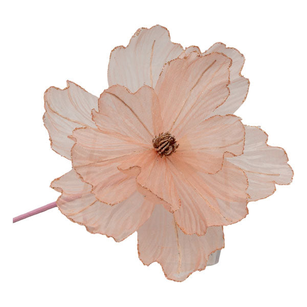 Rose Sheer Flower Gold Edge - Seasonal Decor