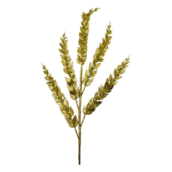 Gold Long Leaf Spray - Seasonal Decor