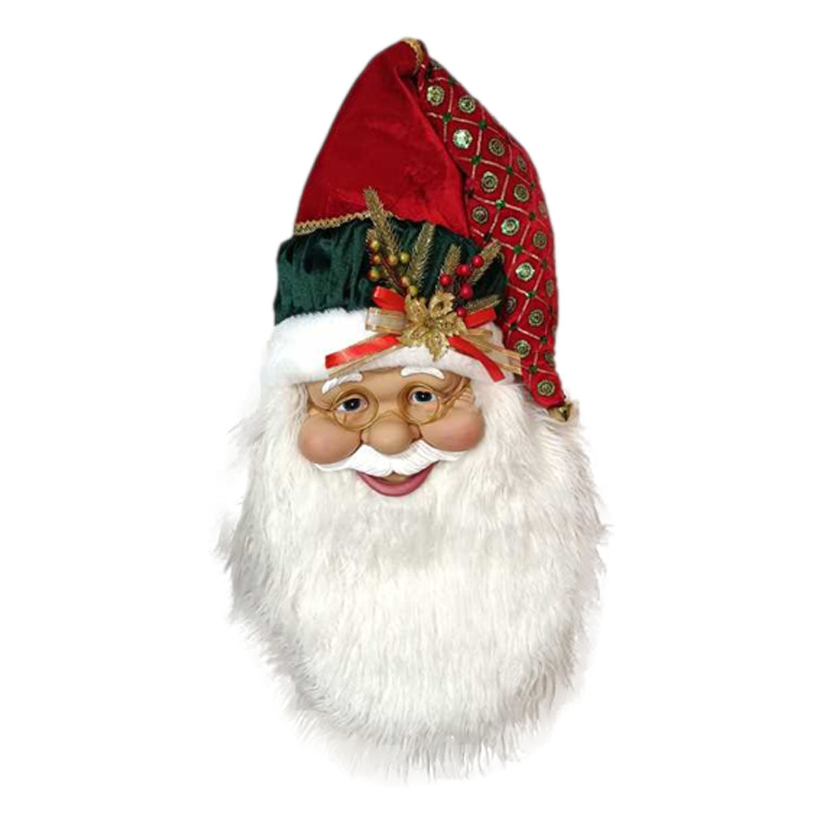 85cm Red Santa Wall Hanging - Seasonal Decor