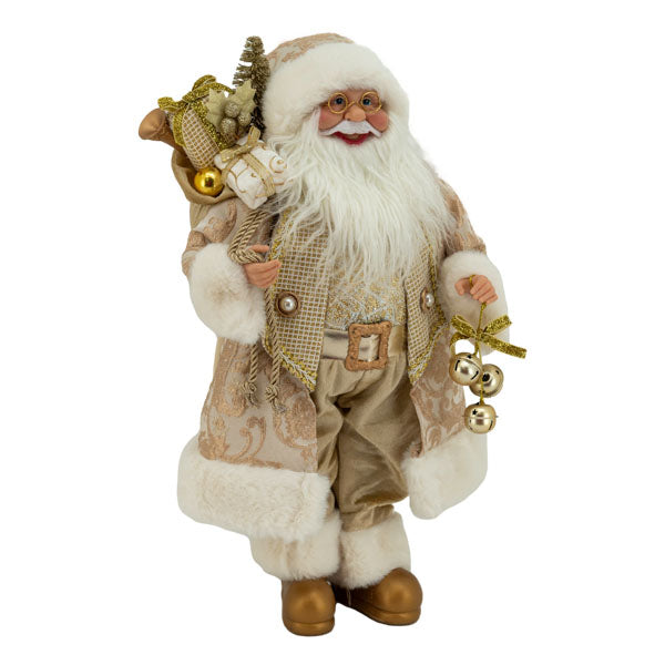 45cm Champagne Santa - Seasonal Decor