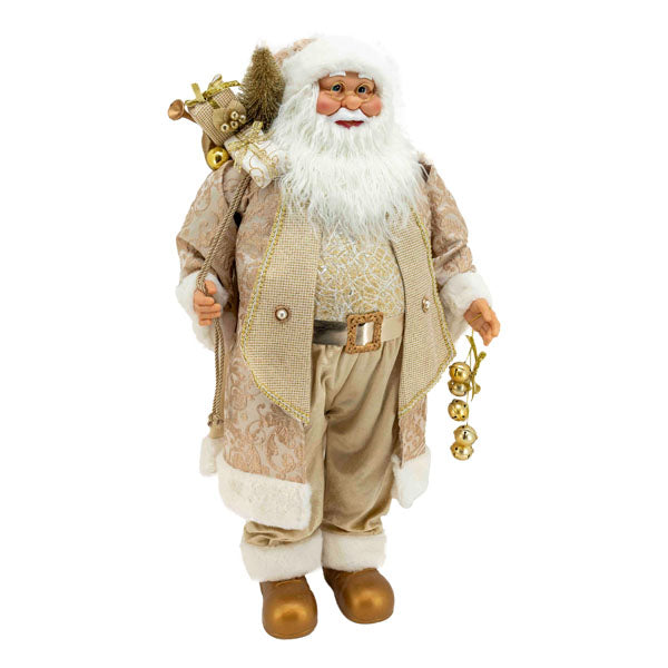 90cm Champagne Santa - Seasonal Decor