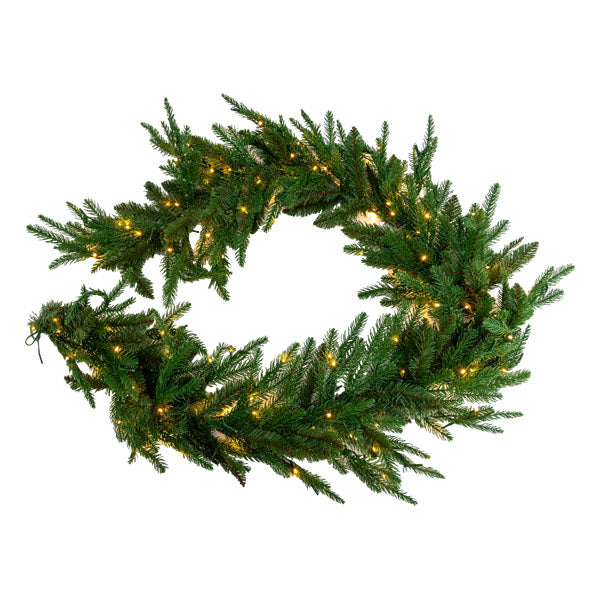 1.8m Green Garland 300 Led Min 2 - Seasonal Decor