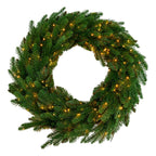 60cm Green Wreath 300 Led Min 2 - Seasonal Decor